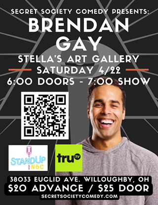 Image: Brendan Gay Presented By Secret Society Comedy