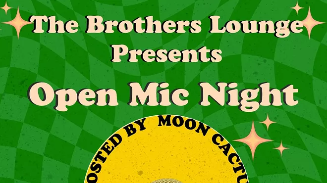 Image: Brothers Lounge Wednesday Open Mic Nights with 80 Cent Wings!