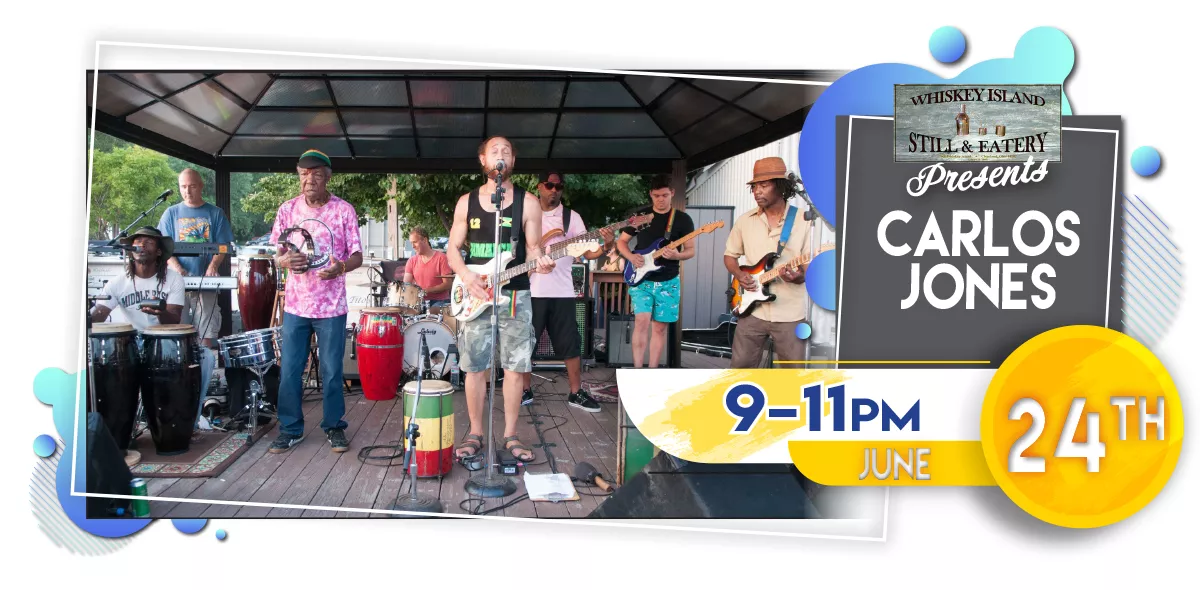 Carlos Jones Playing LIVE @ Whiskey Island Saturday, June 24!