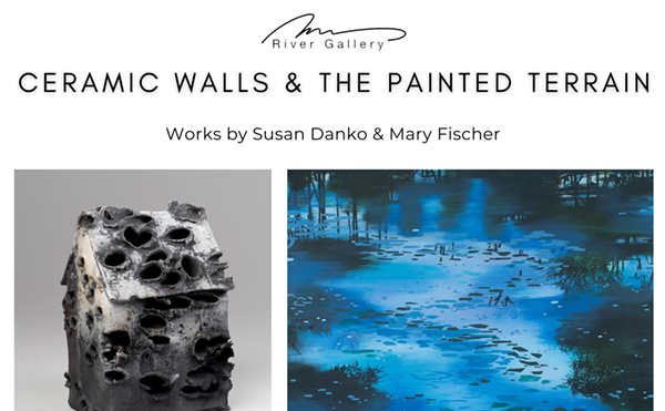 Image: Ceramic Walls & The Painted Terrain Works by Susan Danko and Mary Fischer