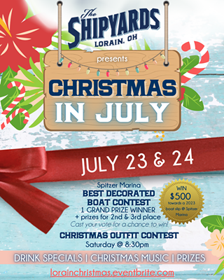 Christmas in July at The Shipyards, Lorain