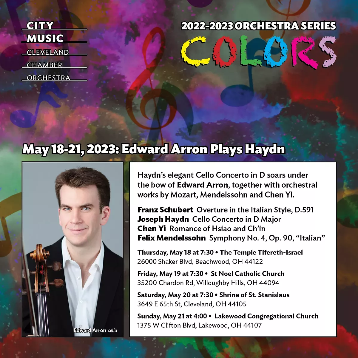 Edward Arron, cello soloist