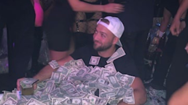 Gary Harmon, of Akron, was convicted last Thursday of attempting to reclaim millions of dollars in bitcoin that were being held by the government. As the photo suggests, Harmon spent part of those funds showing off at nightclubs in Miami and Northeast Ohio.