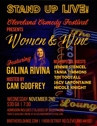 Image: Cleveland Comedy Festival presents 'Women and Wine' featuring Galina Rivina!