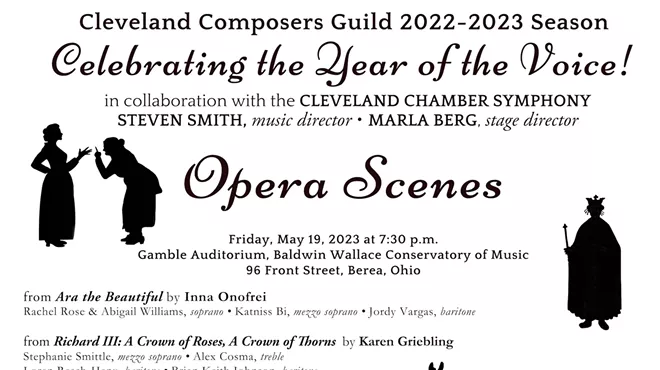 Image: Cleveland Composers Guild "Celebrating the Year of the VOICE! New Opera Scenes" with Cleveland Chamber Symphony