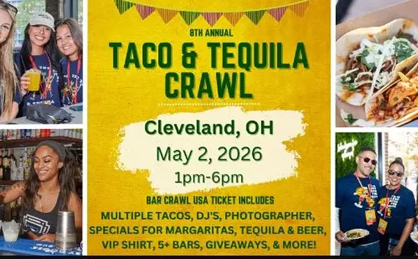 Image: Cleveland Taco & Tequila Bar Crawl: May 2nd, 8th Annual by Bar Crawl USA