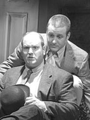 Cliff Bailey (left) and Arthur Grothe play a mysterious - doctor and his son.
