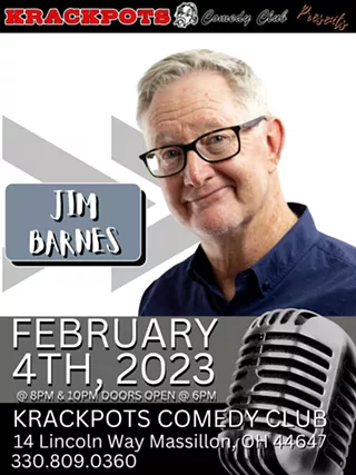 Image: Comedian Jim Barnes at Krackpots Comedy Club, Massillon