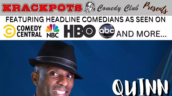 Image: Comedian Quinn Patterson at Krackpots Comedy Club, Massillon