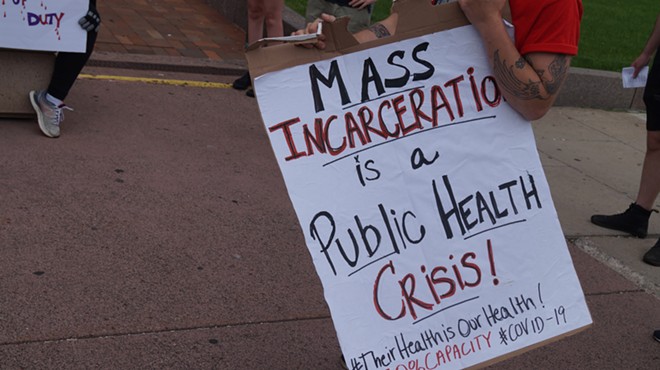Rally for Justice for Incarcerated Individuals, Cuyahoga County Justice Center, (5/29/20).