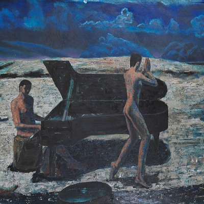 Dancing on the Moon (Night), 1991, acrylic on canvas