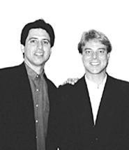 Dave Schwensen (with pal Ray Romano) knows how - to get lots of people to laugh at you.
