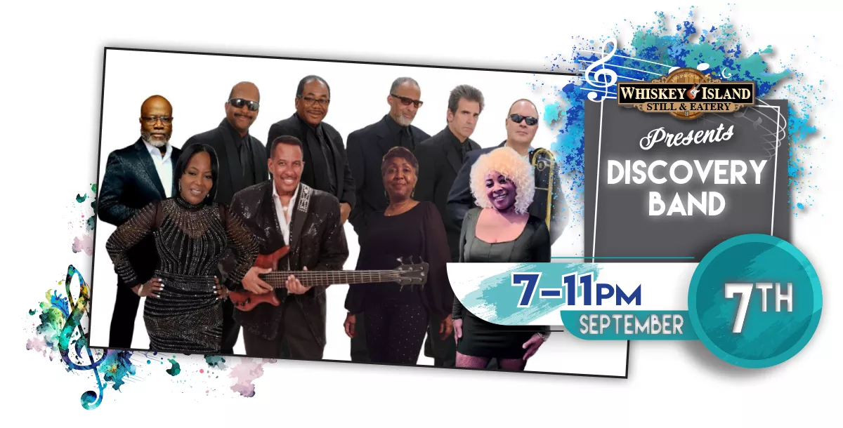 Discovery Band LIVE @ Whiskey Island September 7th!