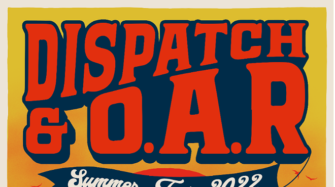 Poster art for the O.A.R. and Dispatch tour.