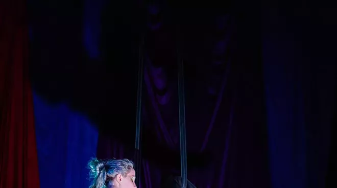 Image: "dress rehearsal" Aerial Performance and Artist Talk