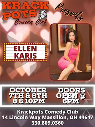 Image: Ellen Karis at Krackpots Comedy Club, Massillon