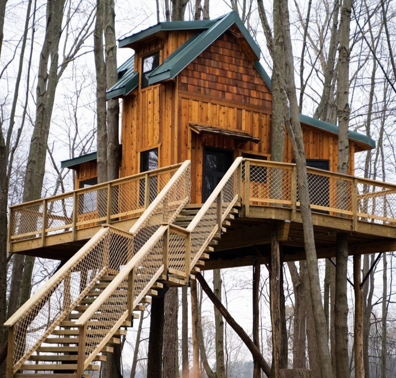  Cannaley Treehouse Village
3520 Waterville Swanton Rd, Swanton
Located in northwest Ohio, the Metroparks of Toledo will debut this gorgeous treehouse village in the summer of 2020. With four breathtaking treehouse cabins and beautiful surroundings, this is sure to be a popular tourist destination.