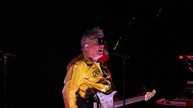 Devo performing in 2012 at the Mountain Winery