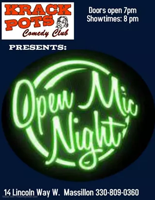 Image: FREE Open Mic Night at Krackpots Comedy Club