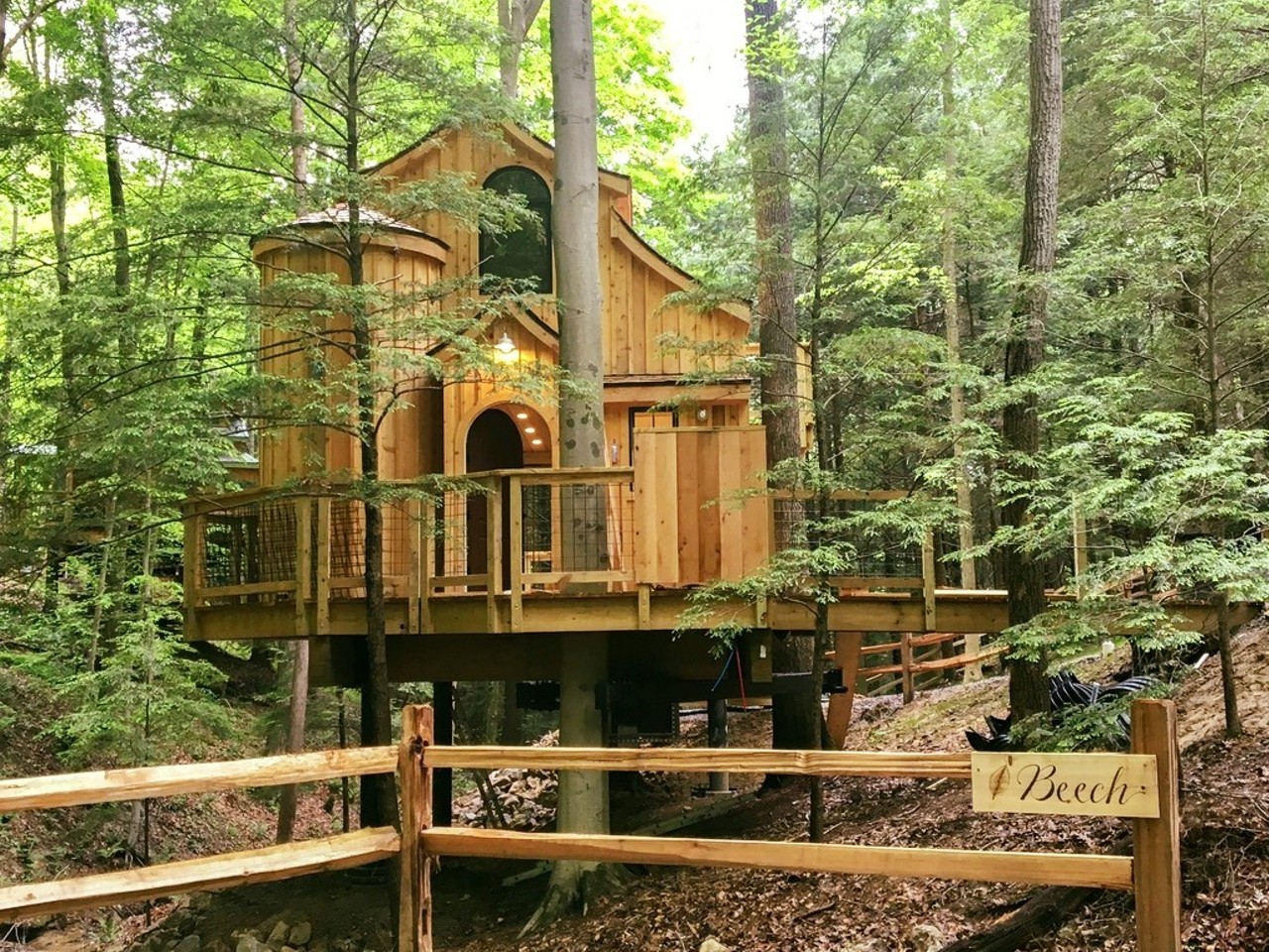  Hocking Hills Treehouse Cabins
22784 Purcell Rd., South Bloomingville
Another group of treehouses located in the Hocking Hills, these three treehouses are all unique and awesome. Old Man&#146;s Cave, the Buckeye Trail and other popular outdoor attractions are also very close by.
Photo via Hocking Hills Treehouse Cabins/Facebook