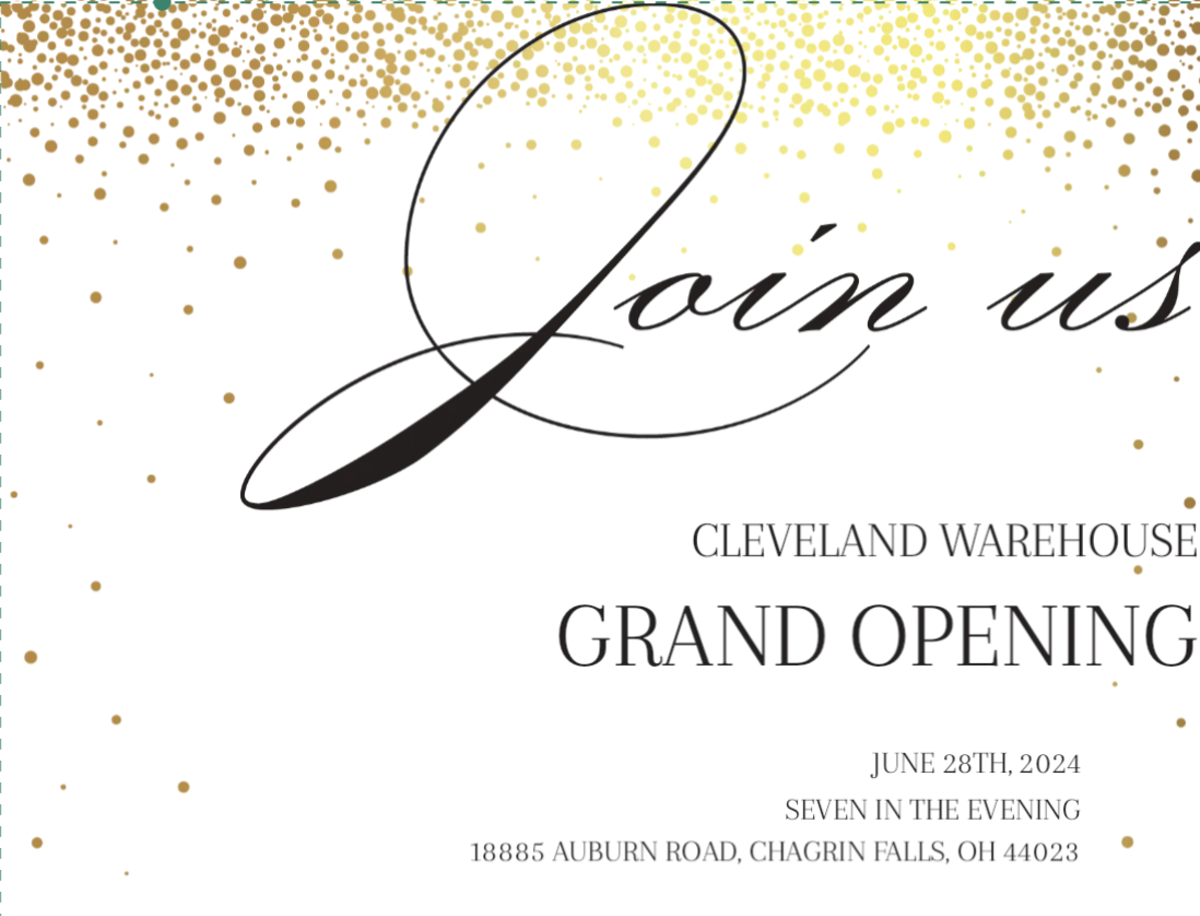 Cleveland Warehouse- Grand Opening