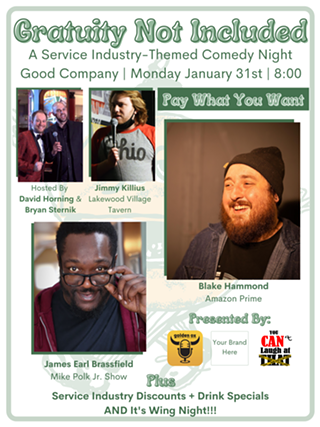 Image: Gratuity Not Included: A Service Industry-Themed Comedy Night