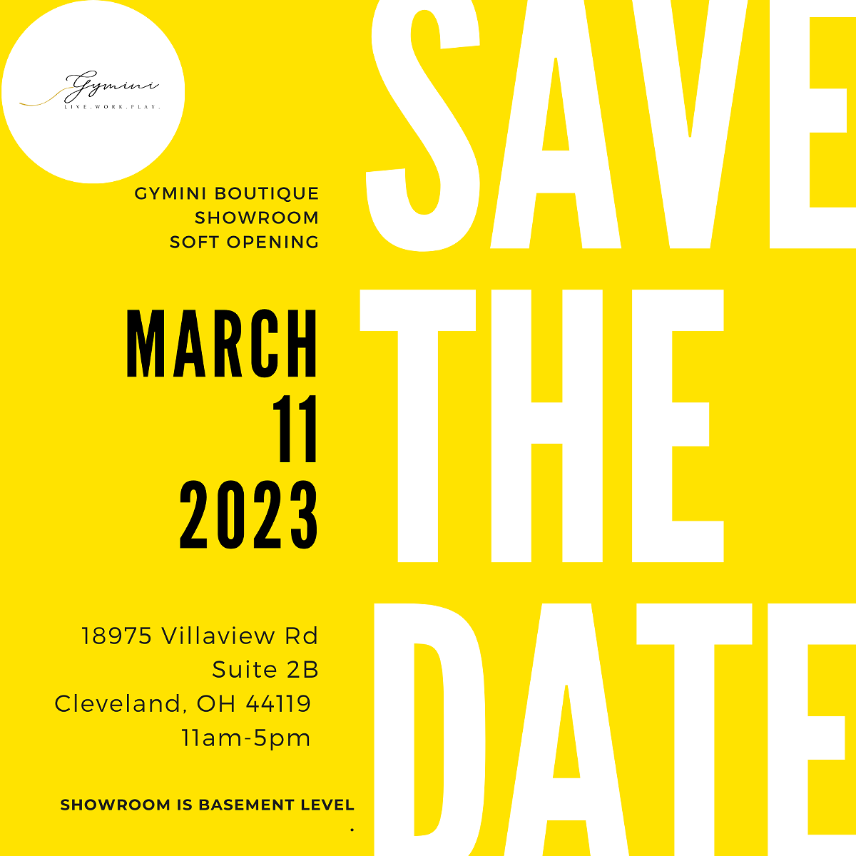 Gymini Soft Opening Invitation