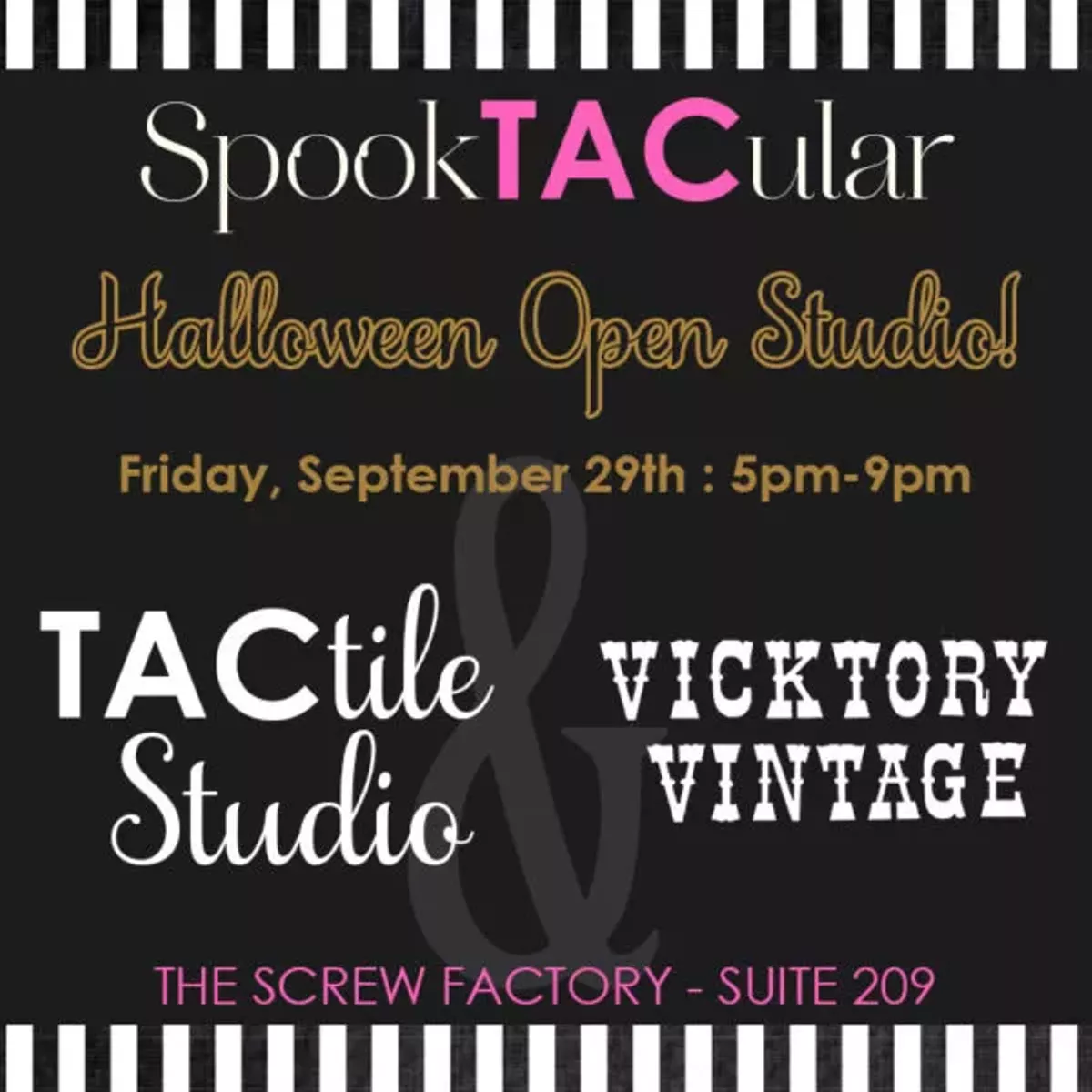 SpookTACular Halloween Open Studio Event
