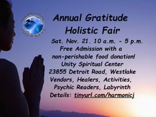 Harmonic Journeys&rsquo; Annual Gratitude Holistic Fair