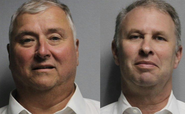 Mugshots of former Ohio House Speaker Larry Householder, and former Ohio Republican Party chair and lobbyist Matt Borges.