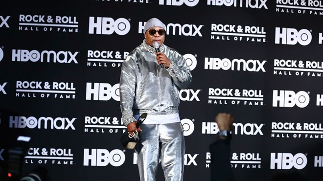 LL Cool J backstage at the 2021 Rock Hall inductions