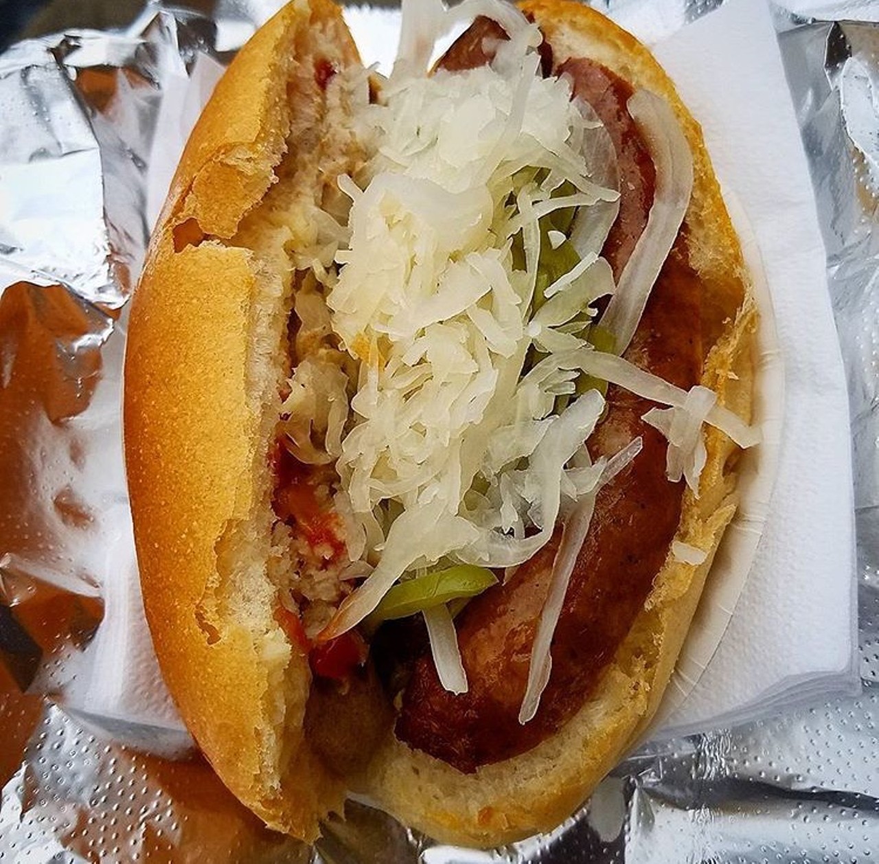 Frank&#146;s Bratwurst
1979 W 25th St
Frank&#146;s bratwurst is derived from a secret recipe that has been served to the public for the last 43 years. The bratwurst stand can be found right inside the West Side Market.
Photo via Pew_216/Instagram