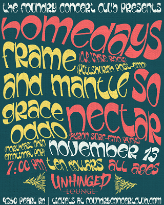 Image: Homedays, So Honey, Frame and Mantle, Grace Oddo