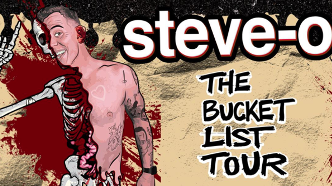 Poster art to Steve-O's upcoming tour.