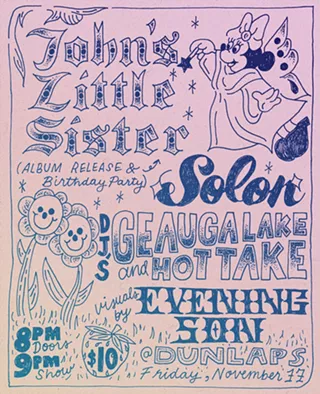 Flyer for John&rsquo;s Little Sister Album release show