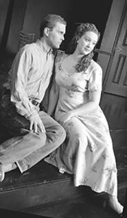 Keith E. Stevens and Constance Thackaberry play - small-town lovers in Picnic.