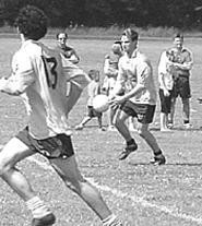 Kickin' up a storm at the Hall of Fame 10s Rugby - Tournament and Ruggerfest.