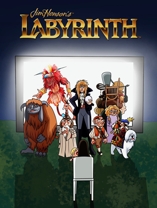 Labyrinth Outdoor Movie Poster by Helen Bryson