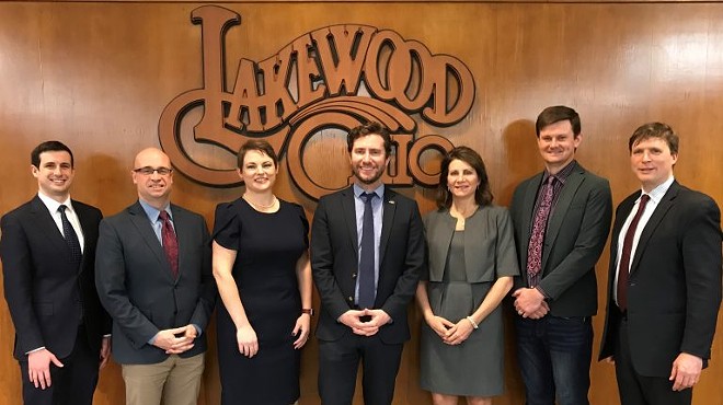 Lakewood City Council, from L to R: Jason Shachner, John Litten, Sarah Kepple, Dan O’Malley, Tess Neff, Tristan Rader, Tom Bullock
