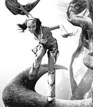 Lara Croft-wannabe Kaena keeps the world safe from - attacking aliens and cumbersome clothing (Sunday).