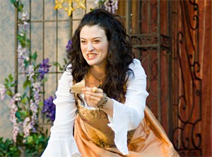 Lara Mielcarek as scorned-lover Julia in Two Gentlemen of Verona.