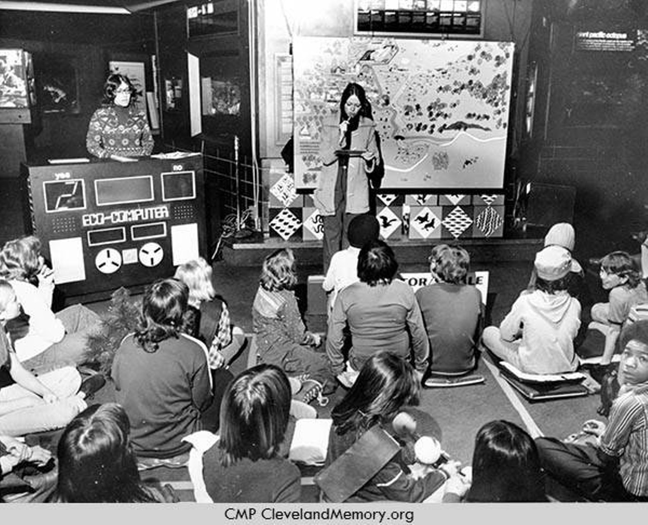  Junior High Students Watching Presentation, 1970 