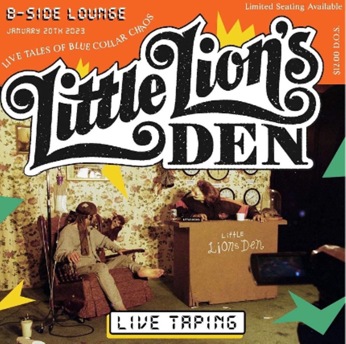 Little Lions Den is a shell-shocked, doomsday-prepper satirical blue collar nightmare of a variety show. It is an original series on Means TV with a 2nd season set to debut in May.