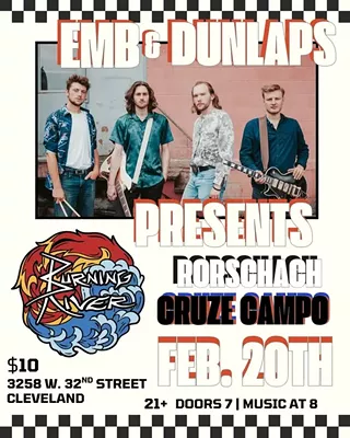 Live & Local: Rorschach, Cruze Campo and Burning River