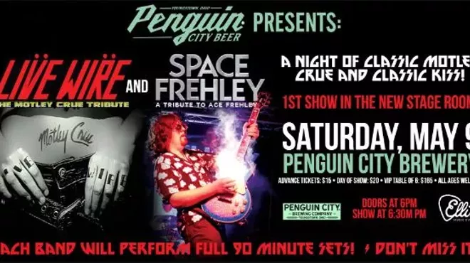 Image: Live Wire- The Motley Crue Tribute & Space Frehley- A Tribute to Ace Frehley at Penguin City Brewery