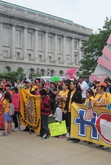 Local Latino Families Rally Against Immigration Policy