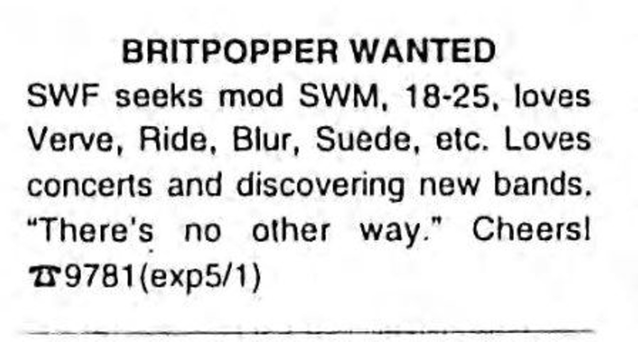 Love and Connection in the Back Pages: Old Scene Personal Ads We Love