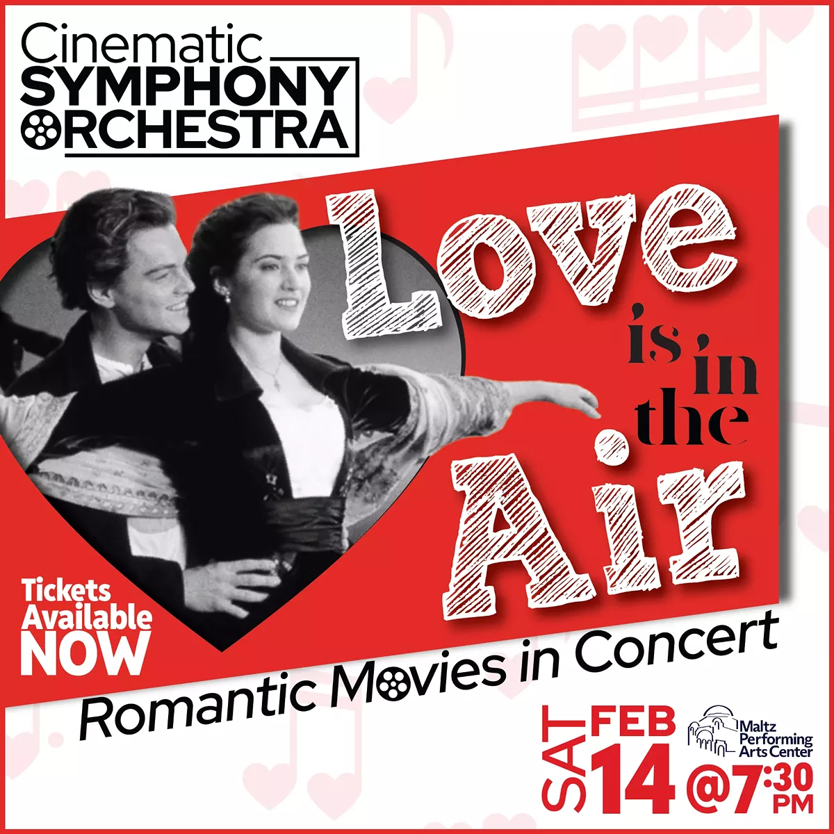 Love is in the Air, a special Valentine's Day performance by Cleveland's own Cinematic Symphony Orchestra