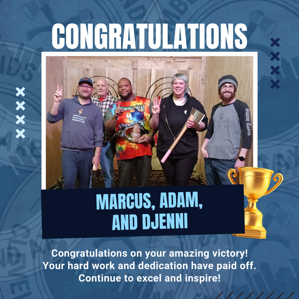 Sunday Big Axe League!