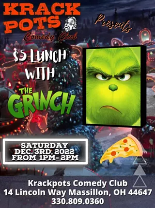 Image: Lunch with The Grinch at Krackpots Comedy Club